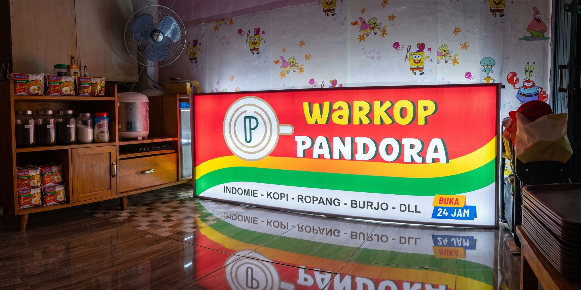 Cetak Visual Fabric Lightbox Murah Wikisa